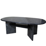 Table basse en granit bleu, circa 1980