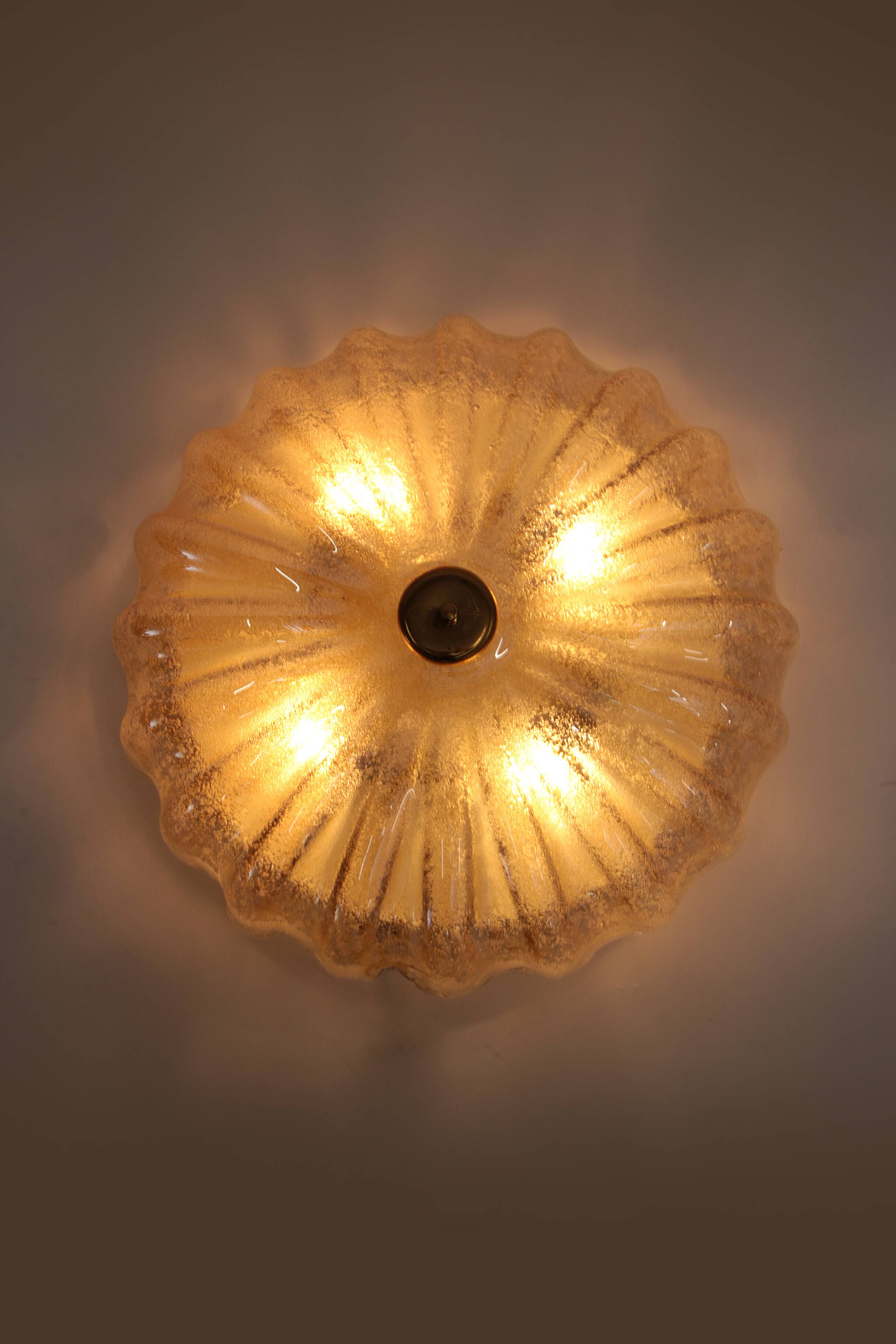 Italian Murano glass ceiling lamp by Barovier & Toso, 1960