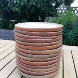 Service 14 stoneware dessert plates