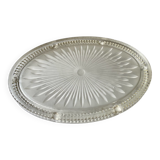 Oval pressed glass trifle art deco 1900