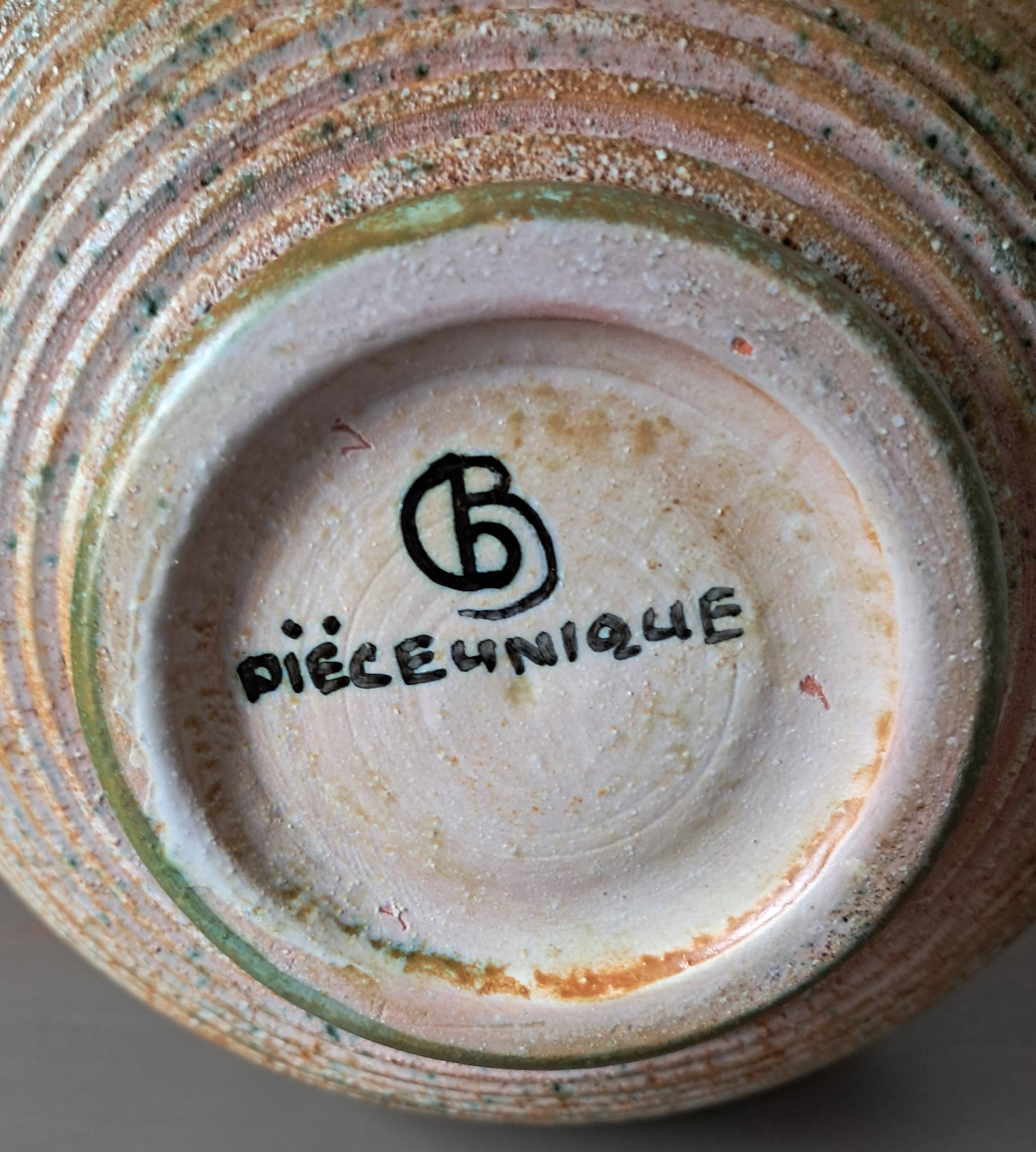Vase by ceramist Bernard Buffat