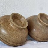 2 large stoneware bowls