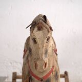 Cheval à bascule ancien (France, vers 1920)