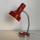 Vintage 1960s desk lamp Veneta Lumi Italy red - 35 cm