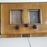 Vintage decoration radio station - Wood, Bakelite - Electroradio Institute, Paris - 50s
