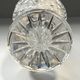 Bohemian crystal trumpet vase on foot vintage crystal vase 1940