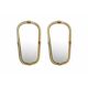 Italian Murano Glass Mirror Pair with Gold Leaf and Torciglione Design