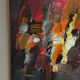 Original Swedish Oil on Panel – “Composition” by Kulo Green (1913–1972) – Signed – Vintage & Framed