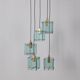 Lampadario vintage anni 60 in vetro design studio zeroquattro