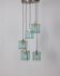 Lampadario vintage anni 60 in vetro design studio zeroquattro
