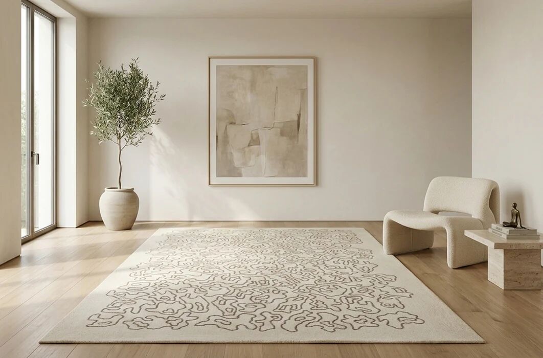Artisca "Vermont" hand-tufted wool rug, France 1970s-1980s, 170 × 240 cm