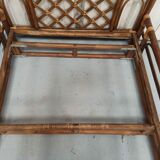 Rattan bamboo bed for one person