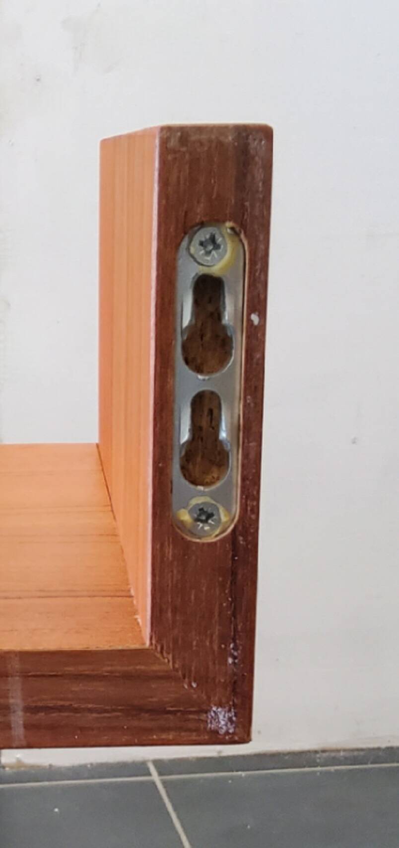 Floating wall shelves, 1960.