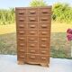 Oak craft cabinet, 24 drawers