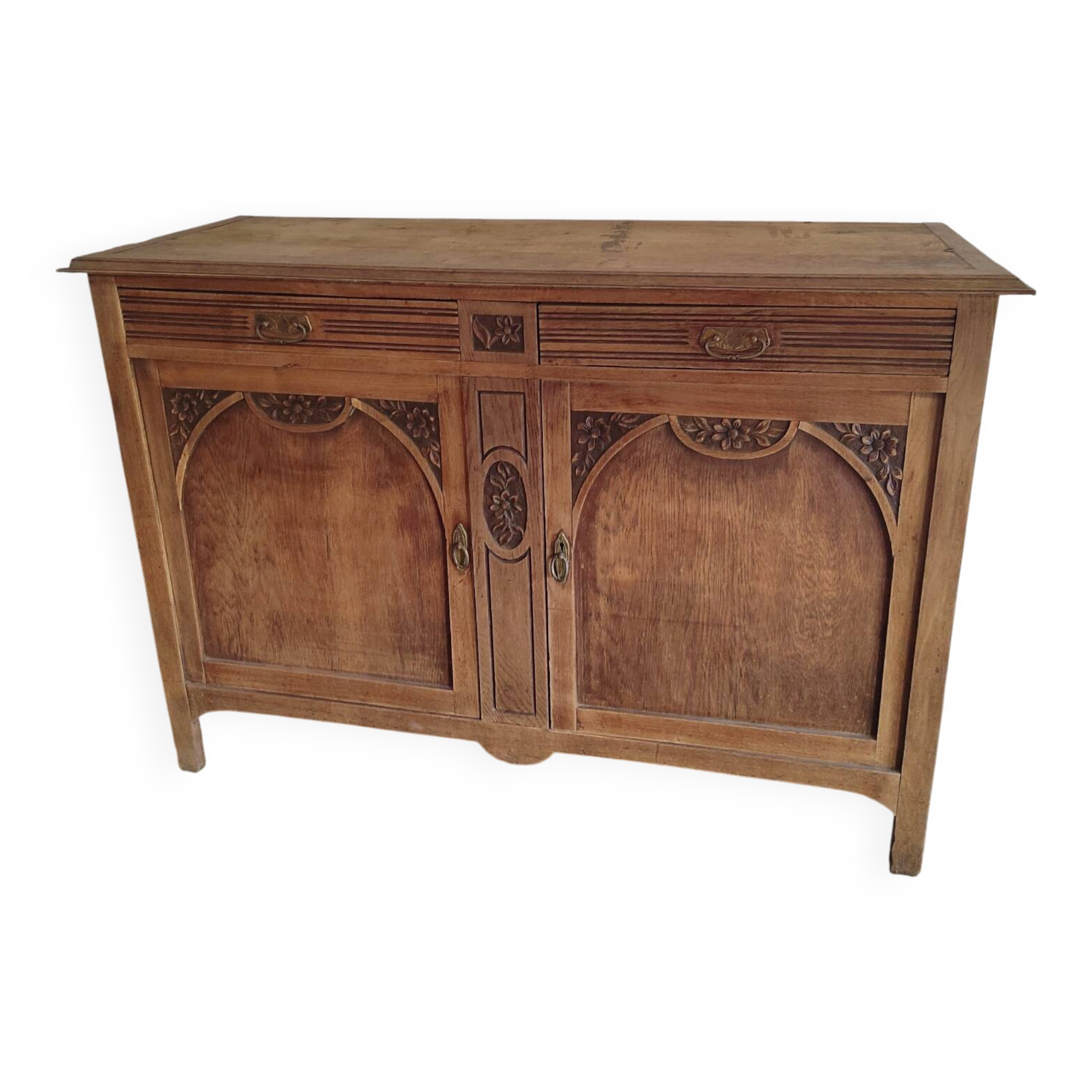 Vintage sculpted Art Deco buffet