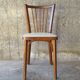 Paire de chaises vintage Baumann en skaï beige 1960