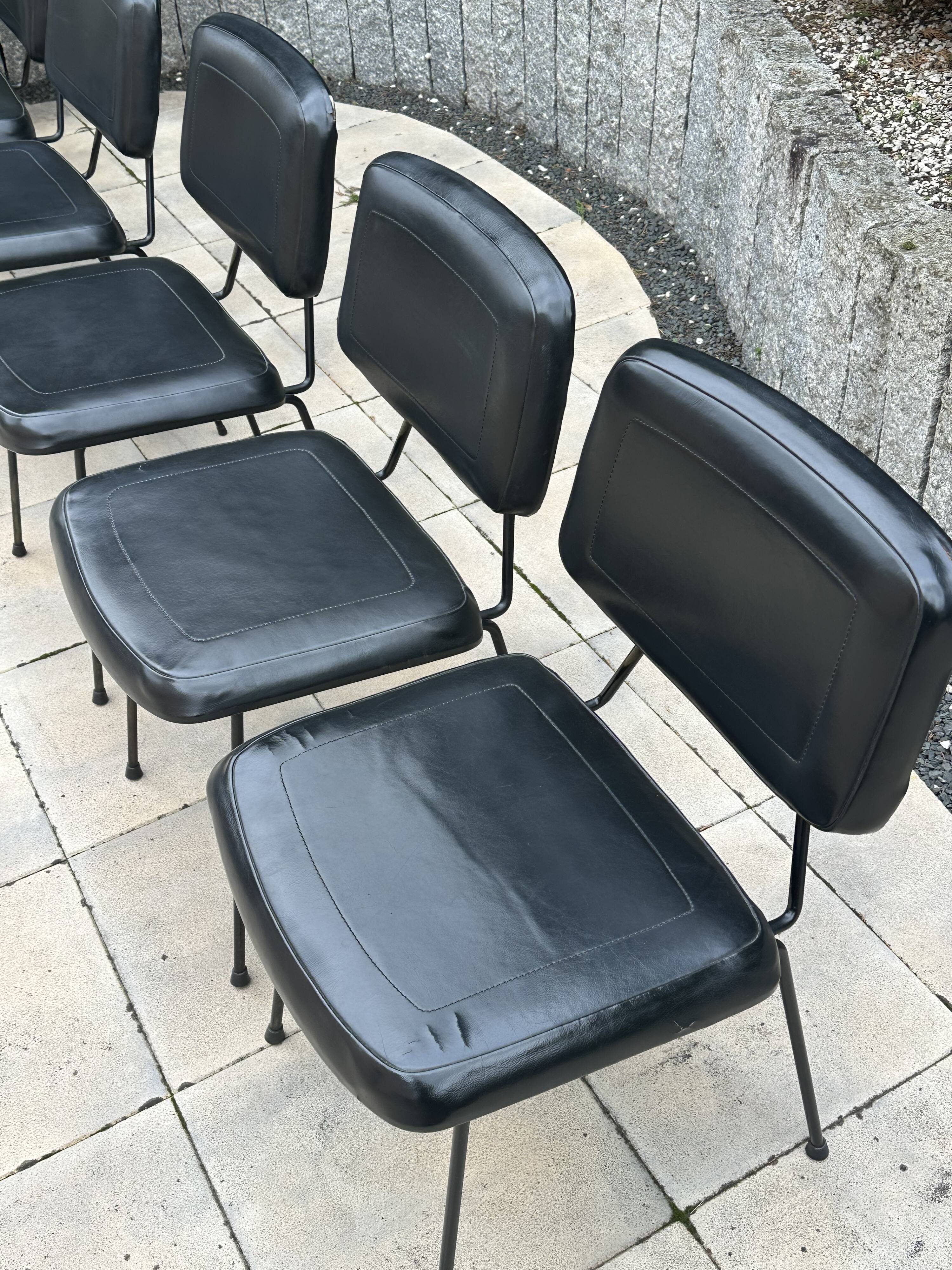 Set of 6 Pierre Paulin CM 196 chairs for Thonet – 1960s