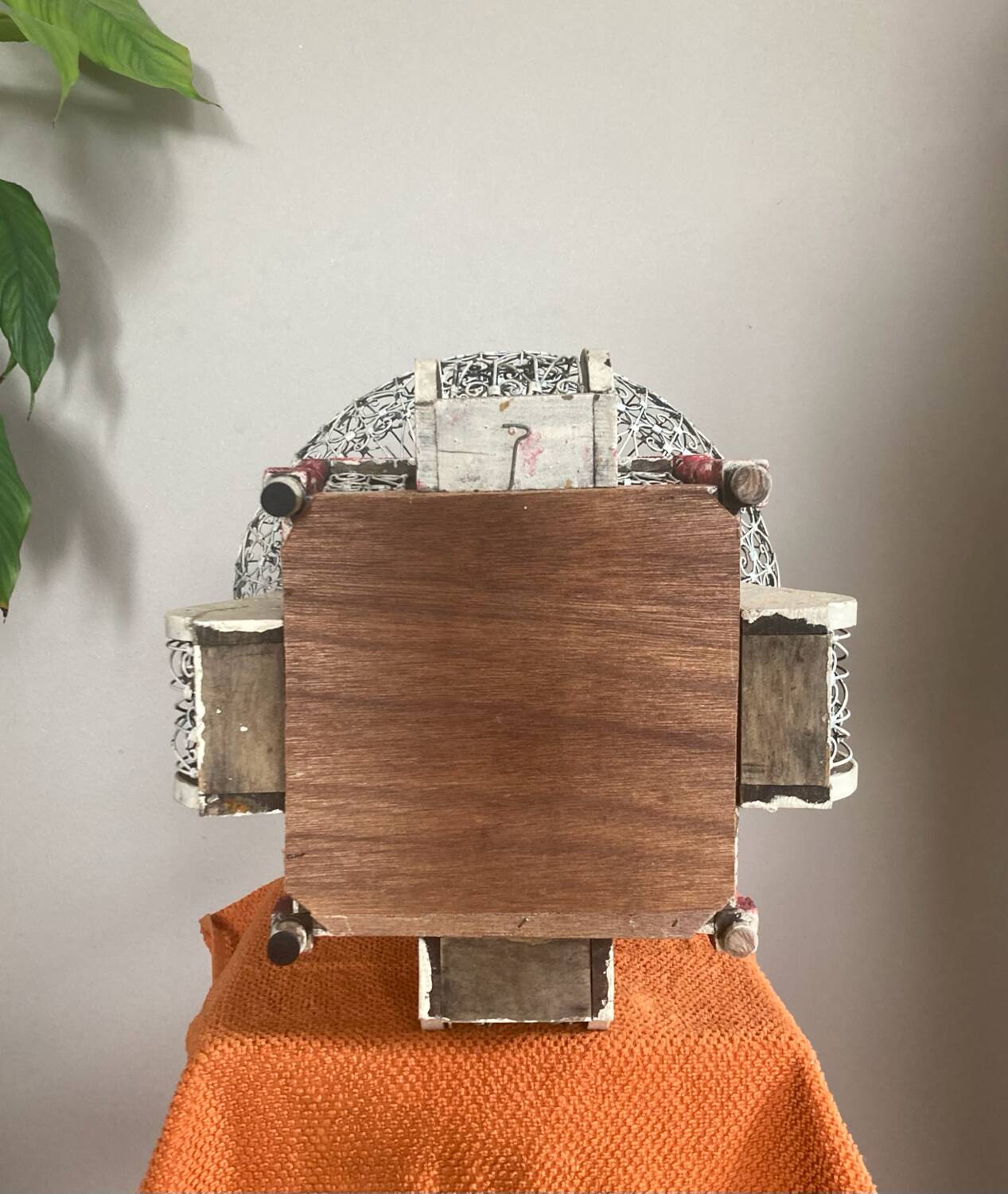Cage artisanale époque XIXe pour petits oiseaux