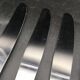 12 silver metal table knives model Rocaille