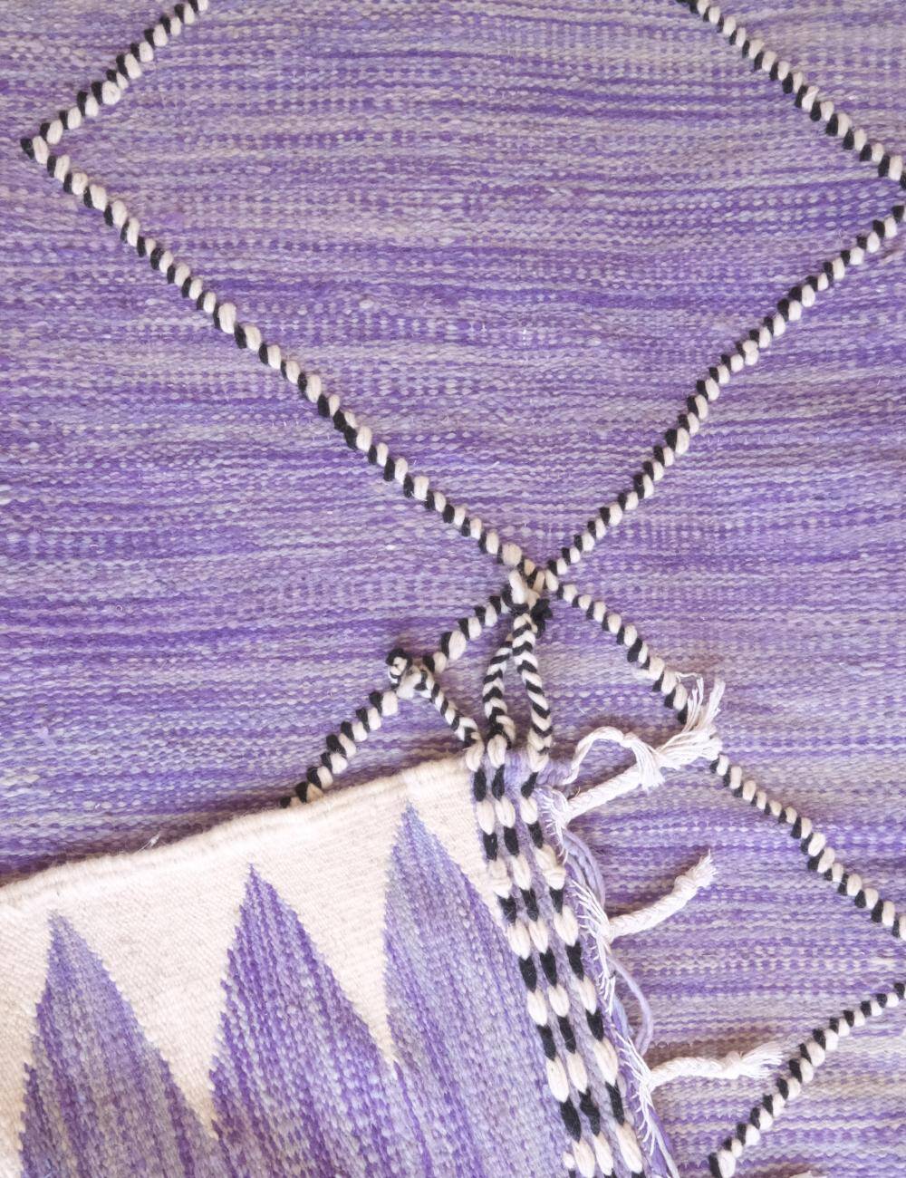 Purple Kilim Rug - 312 x 200 cm