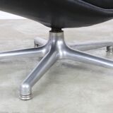 Black leather F141 armchair by Geoffrey Harcourt for Artifort, 1970s