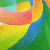Abstract painting orphism style