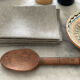 Old wooden spoon