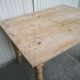 wooden dining table, vintage, turned legs, firm table style