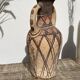 Berber water jar pottery vase in terracotta from the Rif