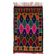 Tapis Tulu fait main vintage multicolore, tapis d'accent éclectique bohème, 100 % laine