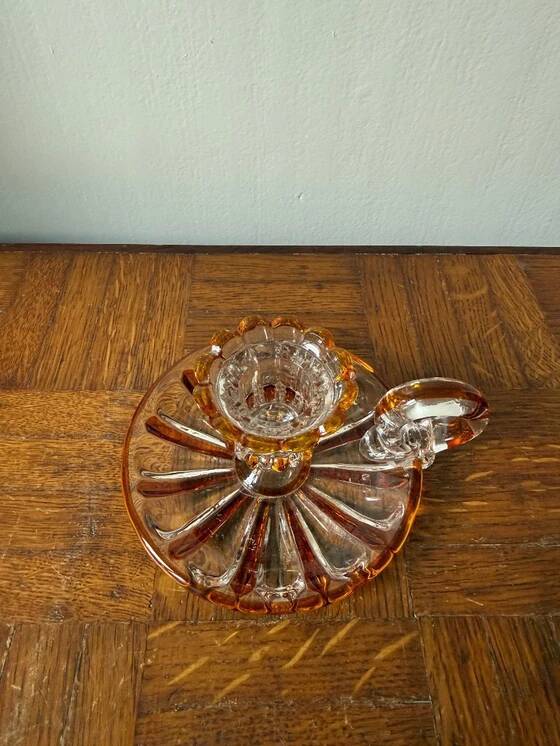 Handheld Candle Holder in Bohemian Crystal – Vintage Charm