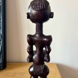 Very rare woman statuette in wenge signed Mayola “Muta” Congo circa 1940