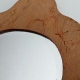 Antique beveled hand mirror