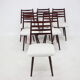 Set de 6 hêtres « Boomerang » chaise de salle à manger, Tchécoslovaquie