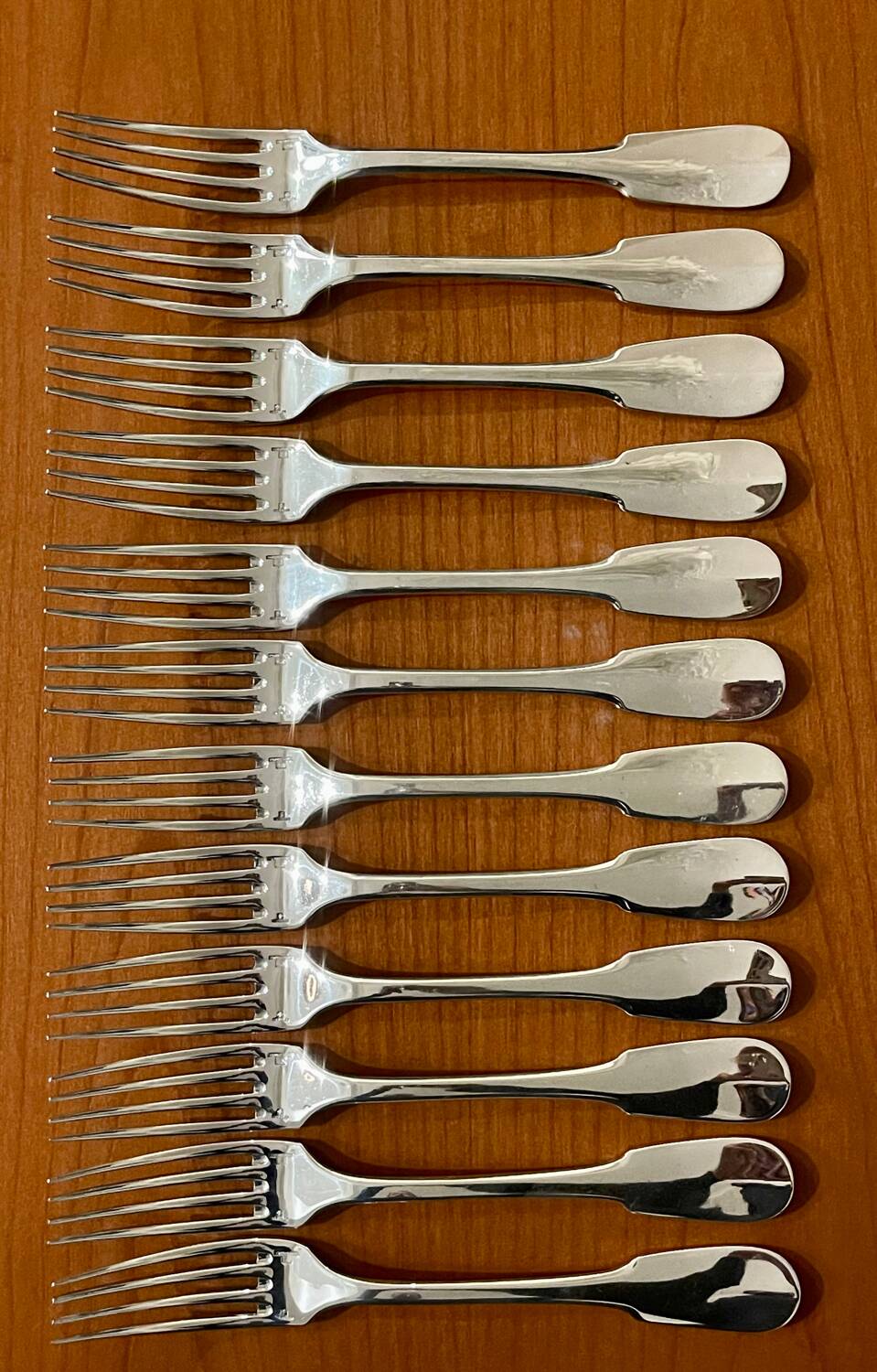 12 Christofle Cluny old Paris forks 20.5 cm very good condition