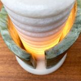 Postmodern stone table lamp, 1980s