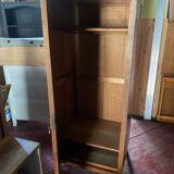 Pair of rounded mirrored wardrobes