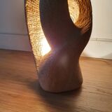 Natural stone sculpture lamp