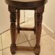 Antique rustic wooden stool