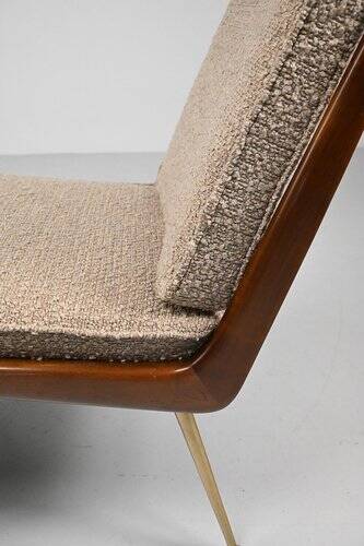 Three-Seater Sofa and Lounge Chair with Hocker by Hans Mitzlaff, Set of 3