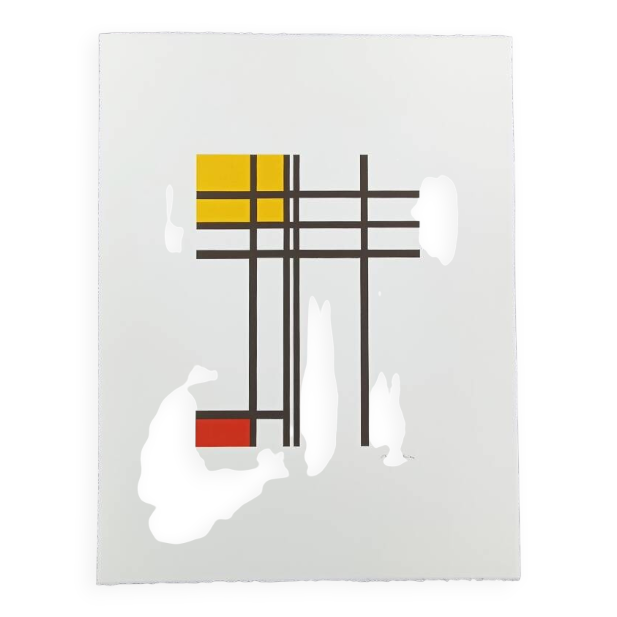 1970s Piet Mondrian Limited Edition Lithograph Numbered in Pencil.