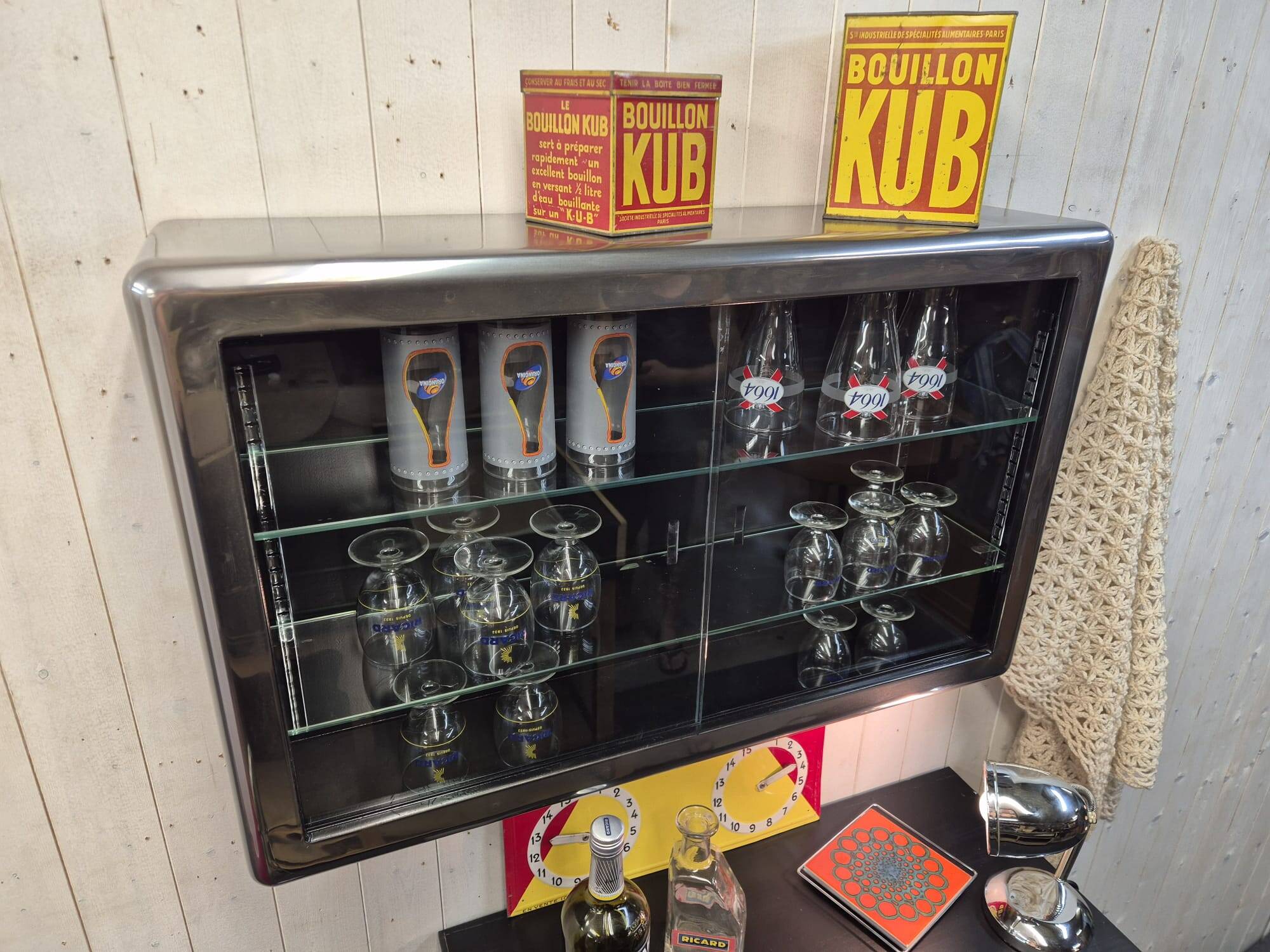 Old pharmacy display cabinet