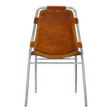 Chair Les Arcs Charlotte Perriand – Vintage patinated leather from the 60s/70s