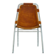 Chair Les Arcs Charlotte Perriand – Vintage patinated leather from the 60s/70s