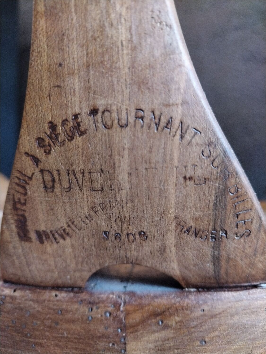 Duverneuil Louis Philippe swivel chair on balls