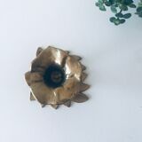 Brass holly bougeoir