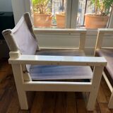Pair of safari armchairs