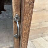 glass-fronted buffet in Burmese teak