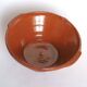 Enamelled terracotta salad bowl