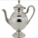 Solid silver teapot empire style